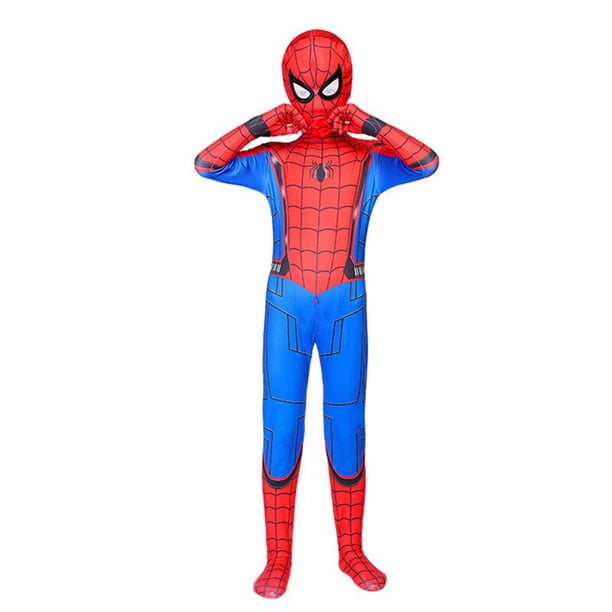 Disfraz de Spiderman para niños, mono de Spiderman Into The Spider Verse, Miles Morales, para Halloween Fivean unisex