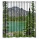 thumbnail image 1 of Cortina de ducha Impermeable ABPHQTO Azul Claro Mar Océano 160x180 cm, 1 of 2