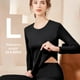 thumbnail image 2 of Conjunto de pijama de ropa interior térmica Long Johns para mujer con base forrada de lana para clima frío, 2 of 7