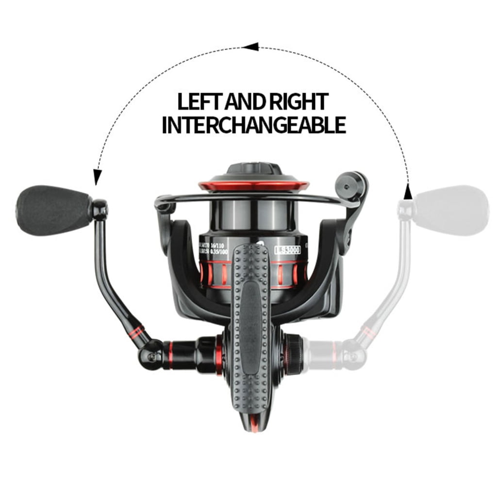 LS1000-LS3000 Metal Spool Fishing Reel 5.0:1 Gear Ratio Fishing Reel for Freshwater Saltwater 12+1 Bearing