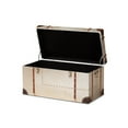 thumbnail image 2 of Baxton Studio Bechet French Industrial Silver Metal Storage Trunk, 2 of 5
