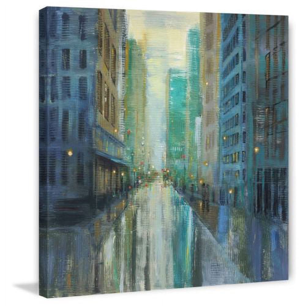 "Metro Lights III" Painting Print on Wrapped Canvas