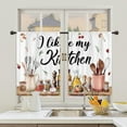 thumbnail image 2 of Funny Retro Farmhouse Kitchen Curtains and Valances 3 Piece Set Rod Pocket 36 Inch Short Rustic Country Mushroom Leaves Kitchenware Food Fruit Wood Quote Bedroom Living Room Treatment Fabric, 2 of 5