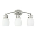 thumbnail image 2 of Elise 3-Light Bathroom Vanity Light in Satin Nickel, 2 of 6