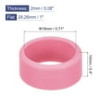 thumbnail image 2 of Uxcell Silicone Rubber Bands Rings Non-slip 1" Pink for Wrapping Paper 5Pcs, 2 of 5