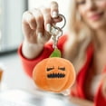 thumbnail image 5 of Beautynvta Halloween Pumpkin Plush Toy, Small Stuffed Pumpkin Doll, Soft Ornaments, Pumpkin Keychain Pendant for Purse Backpack Decoration, 3.5 Inch, 5 of 6