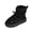 Black, variant on Miqool Winter Boots for Women Snow Warm Fur Lined Waterproof Ankle Booties Lace Up Non Slip Flat Comfortable Womens Shoes