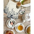 thumbnail image 4 of Navy Botanical Kitchen Dish Towels for Drying Dishes Set of 3, Blue Dragonfly Flower Leaf Retro Style Waffle Weave Microfiber Hand Tea Bathroom Towels Quick Dry & Absorbent Towel 15.7x23.6, 4 of 7
