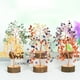 thumbnail image 3 of Árbol de Cristal Bonsai Toystoory decoración del hogar con encanto natural azul claro, 3 of 6