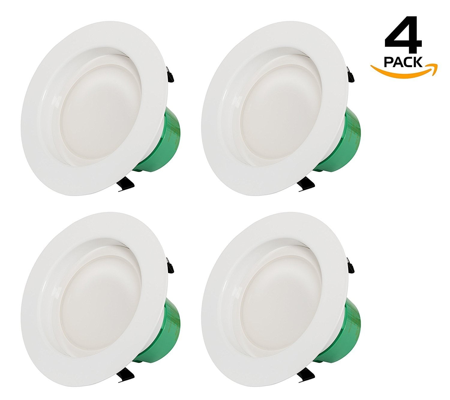 5 Year Warranty Westgate Lighting 19 Watt 6 Inch Recessed Lighting Kit Dimmable LED Retrofit Downlight with Integrated Smooth Trim 120V 3500K Neutral White, 8 Pack 