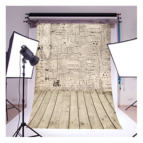 ABPHOTO Polyester newspaper background newspaper background baby 5x7ft  photo studio props photography backdrops 