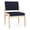 Navy, variant on Lenox Wood Reception Waiting Armless Guest Chair / Natural Wood / Blue