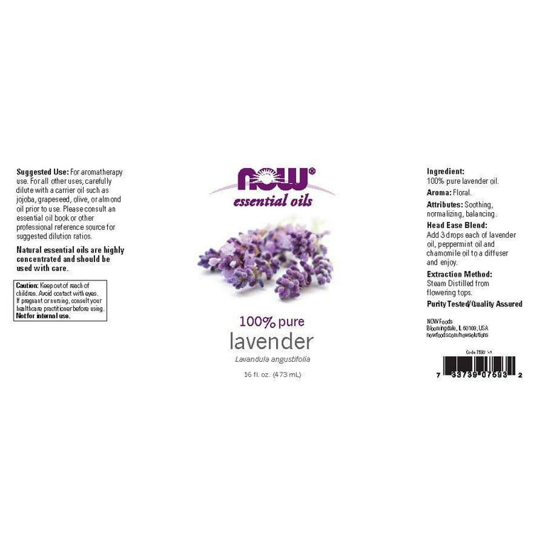 Lavender 100% Pure Essential Oil (16 Fluid Ounces) 