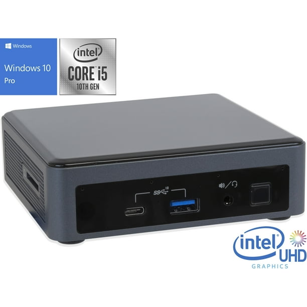 Intel NUC10I5FNK Mini PC, Intel Core i5-10210U Upto 4.2GHz, 16GB RAM, 512GB NVMe SSD, HDMI, Thunderbolt, Card Reader, Wi-Fi, Bluetooth, Windows 10 Pro