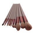 thumbnail image 3 of Flat Concealer Brush, Low Absorption Skin Friendly Lightweight Cosmetic Brush Set With Storage Bag For Daily Use, 3 of 8