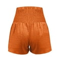 thumbnail image 4 of Yuzhih Shorts for Women 2024 Fashion Ruffle Shorts Smocked High Waisted Shorts Flowy Summer Beach Shorts, 4 of 7