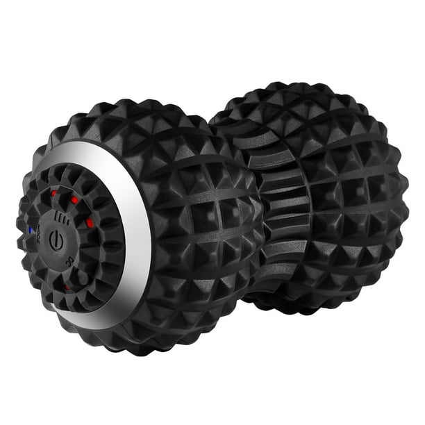 Bola de masaje de maní, bola de masaje de doble lacrosse para masaje muscular de tejido profundo, fisioterapia, liberación miofascial, puntos gatillo, relajación muscular de bola de masaje e