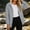 Gray women windbreaker jacket a1, variant on Women's Hooded Zip Up Long Sleeve Windbreaker Jacket Solid Color Casual Shell Coat Fashion Outdoor Fall Winter Outfit, Navy M