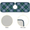 thumbnail image 2 of 2 Pcs SKYSONIC Faucet Absorbent Mat Tartan Seamless Pattern Washable Counter Drying Pads Behind Faucet for Kitchen Bathroom, 2 of 7