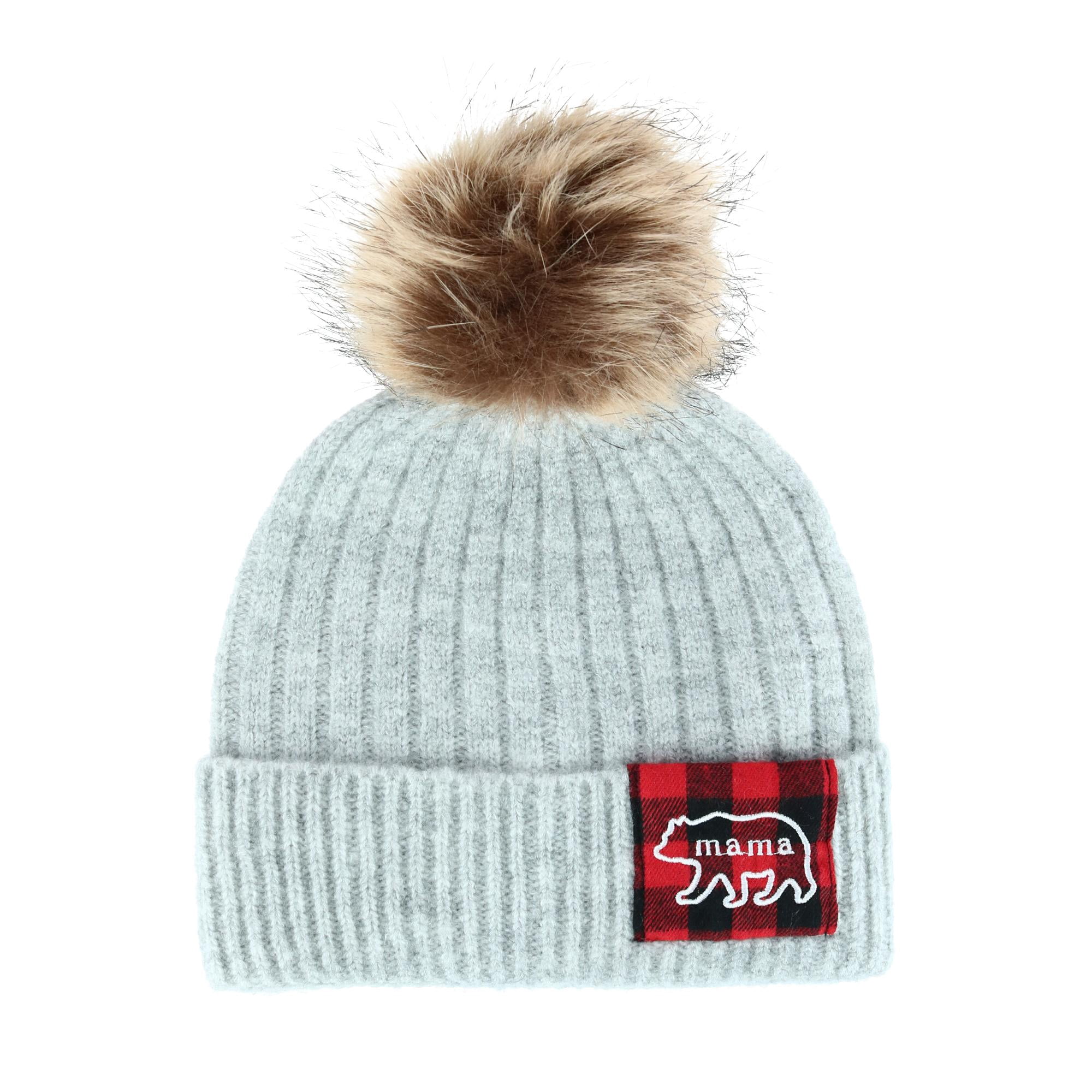 David \u0026 Young Mama Bear Beanie Hat with 
