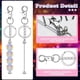 thumbnail image 2 of Llaveros con Cuentas en Forma de Barra, Bonitos Llaveros en A Granel, para Carteras, Llaveros para Mujeres y Hombres, 2 of 6