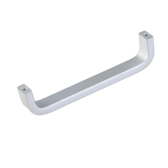 LABSERRON 10Pcs Aluminium Alloy Door Knob for Kitchen and Wardrobe Silver Simple Design 4.01X0.39X1.06in