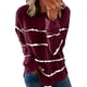 thumbnail image 2 of Puntoco Moda Mujer Camiseta de manga larga Verano Impresión Blusa suelta tops Puntoco Puntoco-3432, 2 of 6