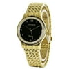Men's Goldtone Watch W/ Weave Lnk Braclt