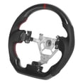 thumbnail image 1 of Flat Bottom Steering Wheel Custom Carbon Fiber Steering Wheel Nappa Perforated Leather Fit For  350z 2003-2008, 1 of 8