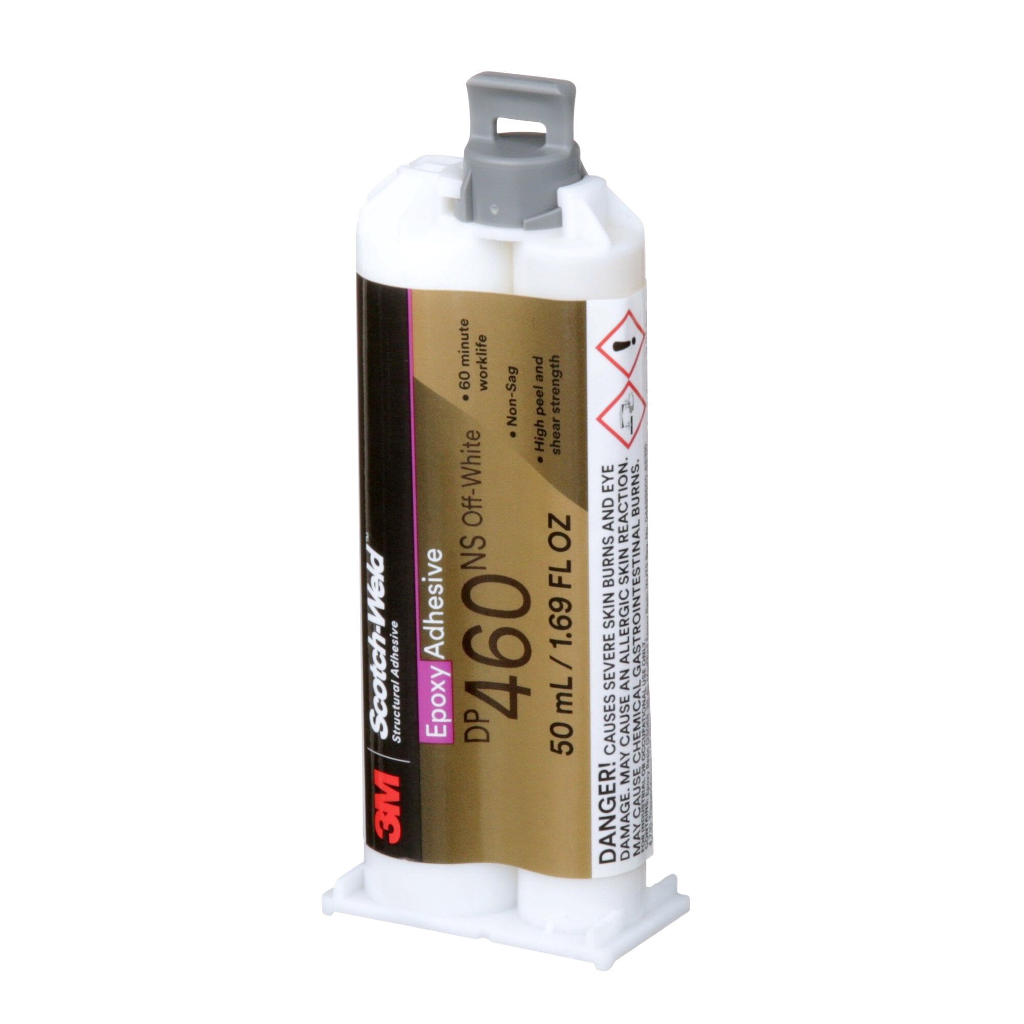 3m EpoxyAdhesive,DualCartridge,2:1MixRatio 460NS