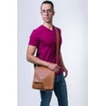 thumbnail image 2 of Bolso CRUZADO Castelli Leather Authentic MIEL CON TAPA de resaque, 2 of 3