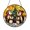 Acrylic 3.5 Inch, variant on Cute Penguin Family Stained Glass Style Window Hanging Suncatcher, Decorative Penguin Glass Style Art Panel for Animal Lover Window Decor Ornament Gift Idea