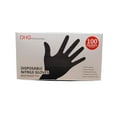 Latex Free Powder Free Black Nitrile Disposable Gloves, Food Handling