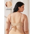 thumbnail image 3 of Wingslove Women's Strapless Push Up Bra Plus Size Full Figure Underwire Multiway Contour Bra,Nude 34DD, 3 of 8