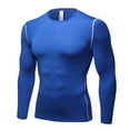 thumbnail image 2 of ZyeKqe Workout Tops for Men Casual Long Sleeve Quick Drying Muscle T-Shirts Slim Fitted Athletic Shirts, 2 of 6