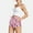 18-Pink, variant on SELONE Workout Shorts Womens Plus Size Athletic Shorts Shorts Faux Leather Imitation Pants Night Metal Reflective Trousers Hot Gold for Casual Outings Activities Beach Clubwear and Night out Pink S