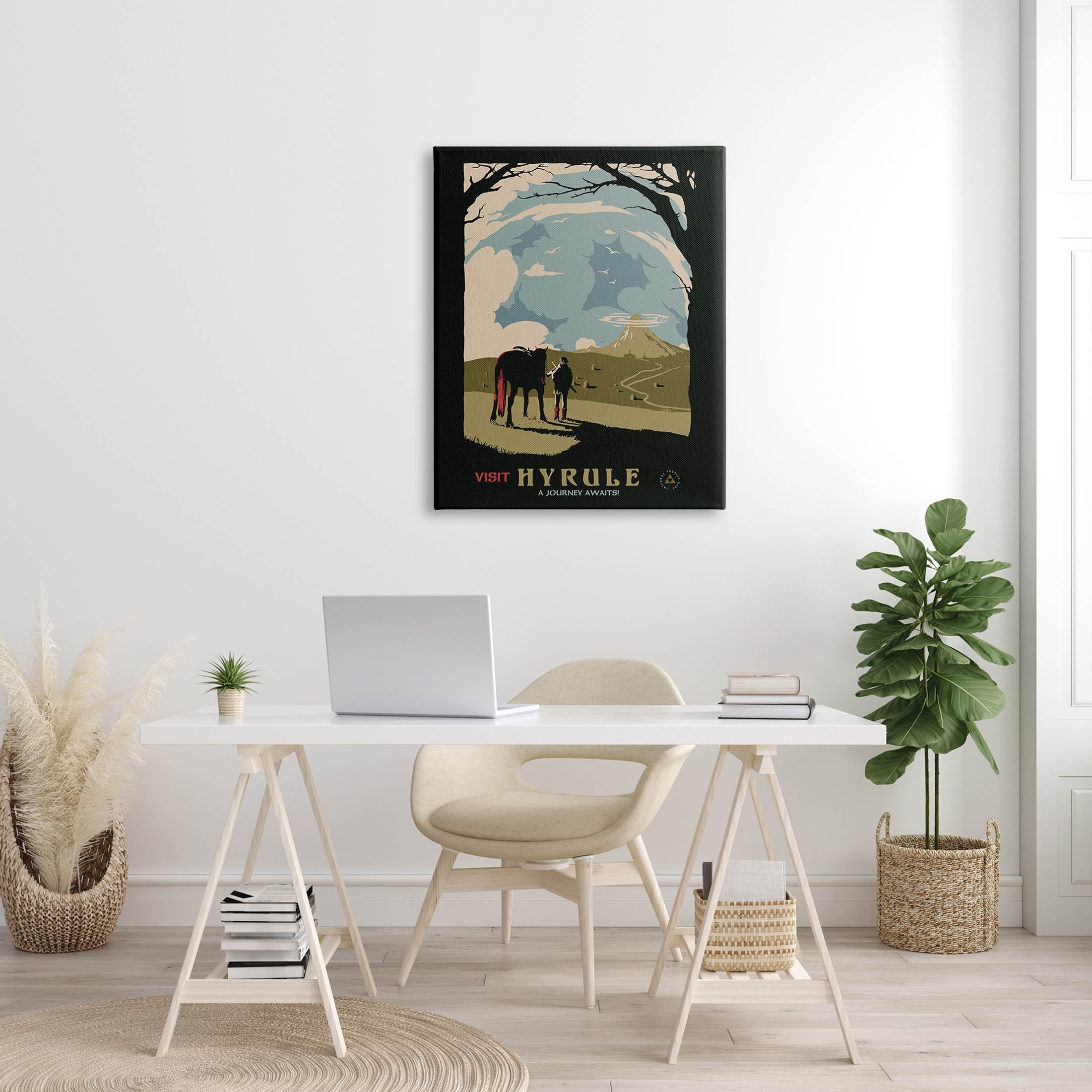 Stupell Industries Visit Hyrule Fantasy Wildlife Character Graphic Art Gallery Wrapped Canvas Print Wall Art, Design by Matheus Lopes Castro