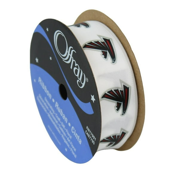 Falcons Printed Ribbon 7/8-Inch Width, 9 Foot Spool