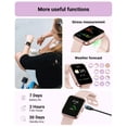 thumbnail image 3 of Smart Watch for Women Android & iPhone, Alexa Built-in, 1.8" Touch Screen Fitness Tracker with Answer/Make Calls, IP68 Waterproof Heart Rate/Sleep/SpO2 Monitor, Pedometer, 100+ Sp, 3 of 7
