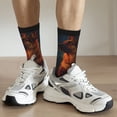 thumbnail image 6 of Bingfone Compression Socks for Women and Men Long Socks for Running Athletic Cycling Nurse- Candle Shepherd Dog, 6 of 6
