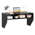 thumbnail image 2 of Costway Table d'Ordinateur Flottante Murale Bureau Robuste Étagère de Rangement pour Bureau à Domicile, 2 of 10