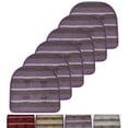 thumbnail image 4 of Sweet Home Collection Bradford Striped U Shaped Memory Foam Chair Pad Burgundy Striped Set of 12, 4 of 5