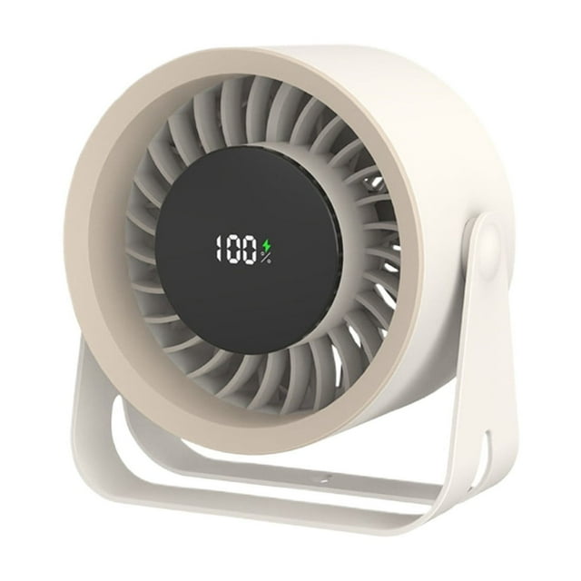 uhnmki Portable Desk Fan With Strong Airflow Quiet Operation For Home Indoor Energy Efficient ABS Mini Fan For Personal Space