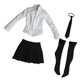 thumbnail image 1 of Conjunto De Falda Y Camisa De Uniforme De Estudiante 2x1/6 Para Cuerpo Femenino De Acción De 12 "negro, 1 of 8