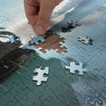 thumbnail image 5 of Ambesonne Tropical Jigsaw Puzzle Durable Cardboard, Wooden House Nature, 1000 pcs, Blue Brown, 5 of 6