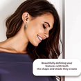 thumbnail image 3 of Bead Ball 925 Sterling Silver Hoop Earrings for Women Platinum Plated Lightweight Jewelry Birthday Gifts for Women, 3 of 6