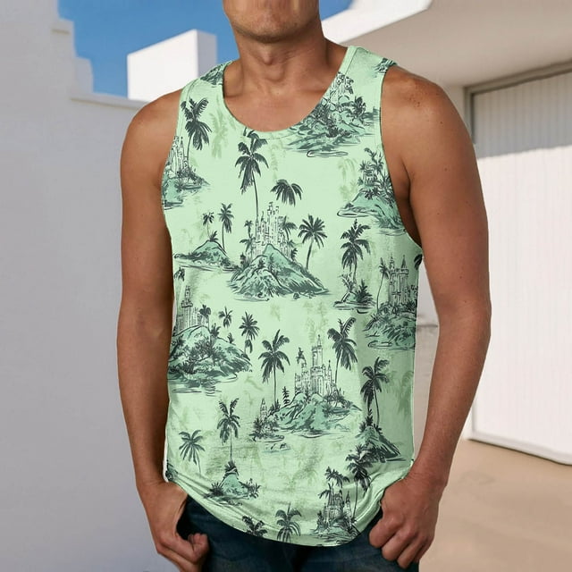 Camiseta sin mangas de cuello redondo para hombre, ropa deportiva para el hogar, pijamas, camiseta de color liso, blusa deportiva de poliéster para hombre