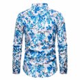thumbnail image 3 of Nueva camisa floral de ocio para hombre, camisa informal holgada con solapa a la moda, blusa y camisa con cuello vuelto y manga Pompotops oipoqjl51124, 3 of 5