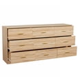 thumbnail image 6 of HIUU Modren 9 Drawers Dresser,63 Inch Wide Wood Dressers & Chest of Drawers Gold handle for Living Room, Bedroom, Hallway, Closet, Office, Natural, 6 of 6