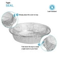 thumbnail image 4 of 50 Pcs de Moules Ronds en Aluminium Jetables de 9 Pouces avec Couvercles en Carton, Parfaits pour la Cuisson, le Stockage et le Réchauffage (Couvercles en Carton), 4 of 7